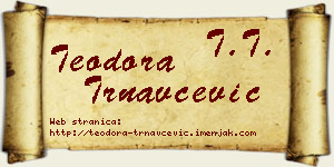Teodora Trnavčević vizit kartica